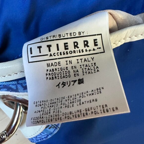 Y2K Versus by Versace Handbag – Bright Blue Nylon with Rope Handle - Picture 7 of 8